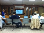 Patrons at the Waverly Free Library learn how to navigate the web.