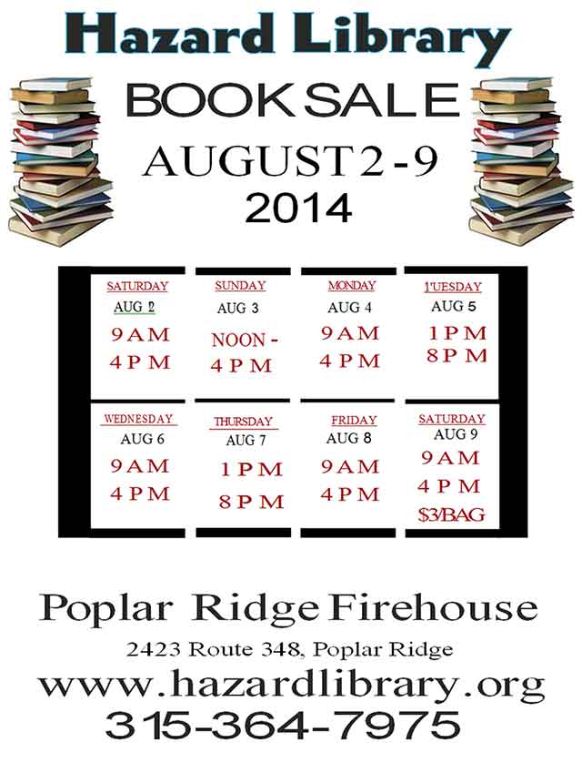 Hazard Library Book Sale 2014