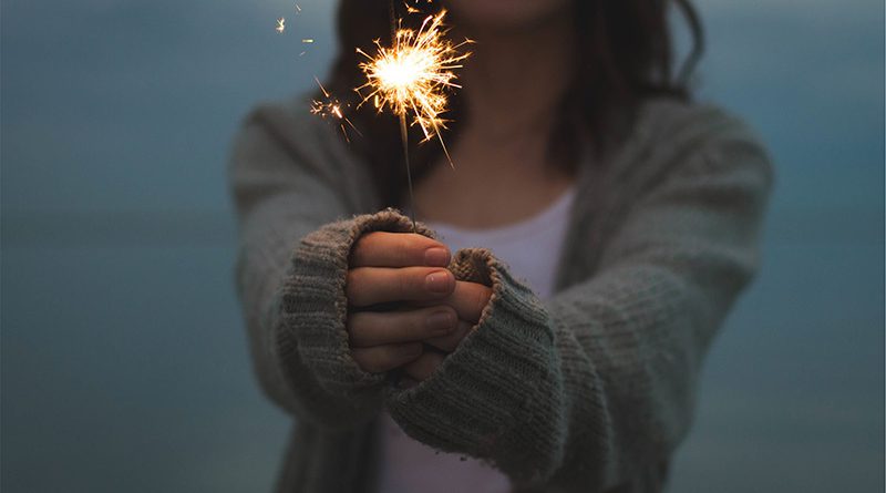 Girl with Sparkler