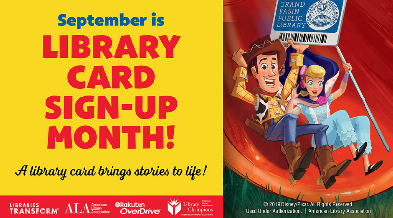 September is Library Card Sign-Up Month!