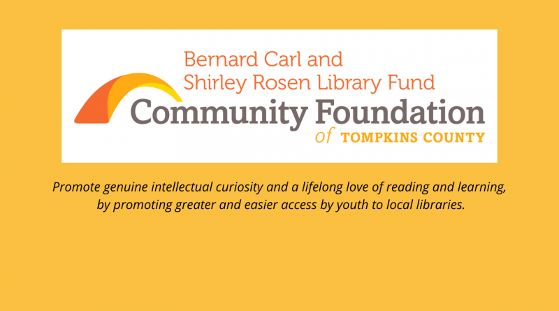Community Foundation of Tompkins County logo on orange background