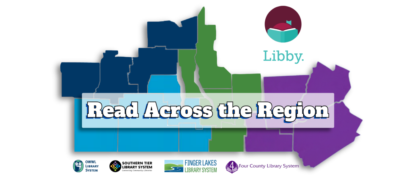 New Libby Lending Partnership Updated September 2026 Read Across the Region logo featuring four library systems