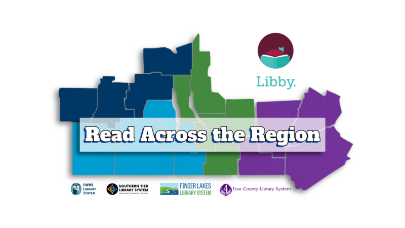 Updated September 2026 Read Across the Region logo featuring four library systems