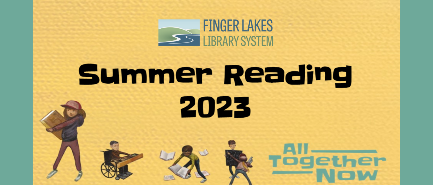 Summer Reading 2023 with All Together logo and kids