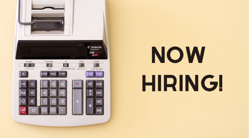Text says "Now Hiring!"