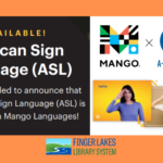 Mango Languages logo with American Sign Language feature