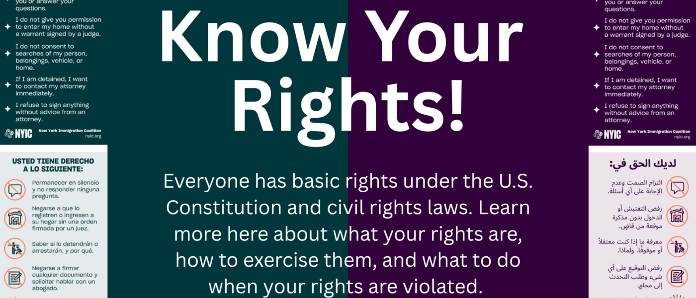 Know Your Rights Know Your Rights