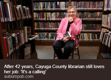 After 42 year, Cayuga County librarian still loves her job: 'It's a calling'