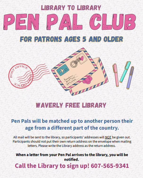 Waverly Pen Pal flyer